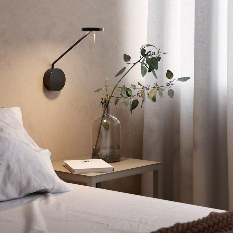 Rolla LED Reading Wall Light in Black