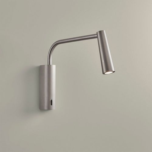 Turin LED Reading Wall Light in Satin Nickel