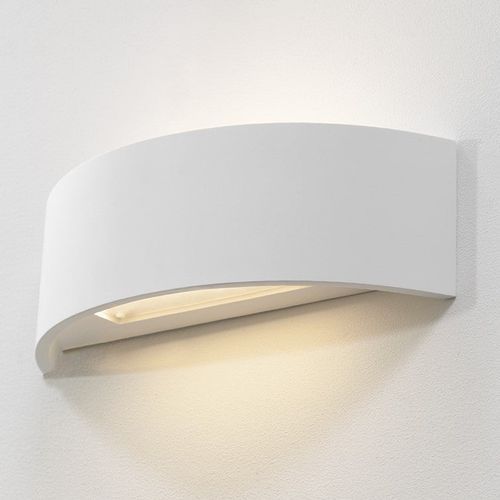 Valencia LED Curved Wall Light in White