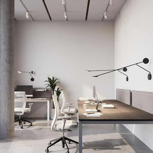 Rolla LED Adjustable Wall Light in Black