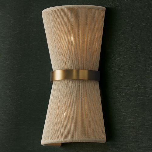 Fisher 2 Light Wall Light in Bleached Rope