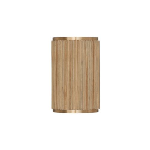 Cody 2 Light Wall Sconce In White Wash & Matte Brass
