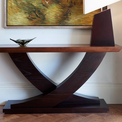 Curved Base Console Table