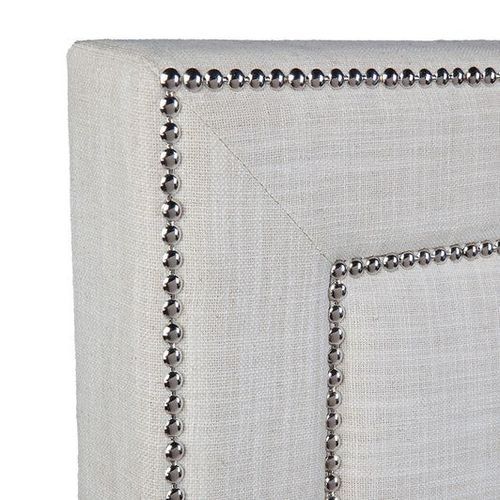 Deco Studded Queen Headboard - Natural