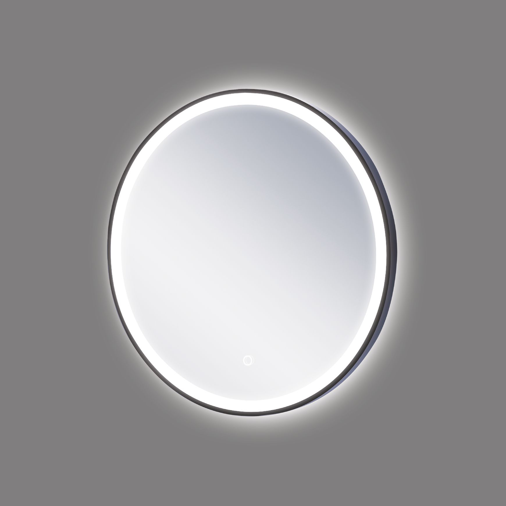 Granada LED Black Aluminium Framed Mirror with Demister