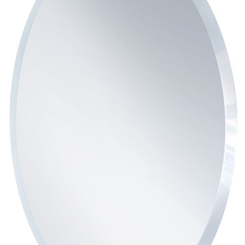 20mm Bevel Edge Oval Mirror with Hidden Fittings