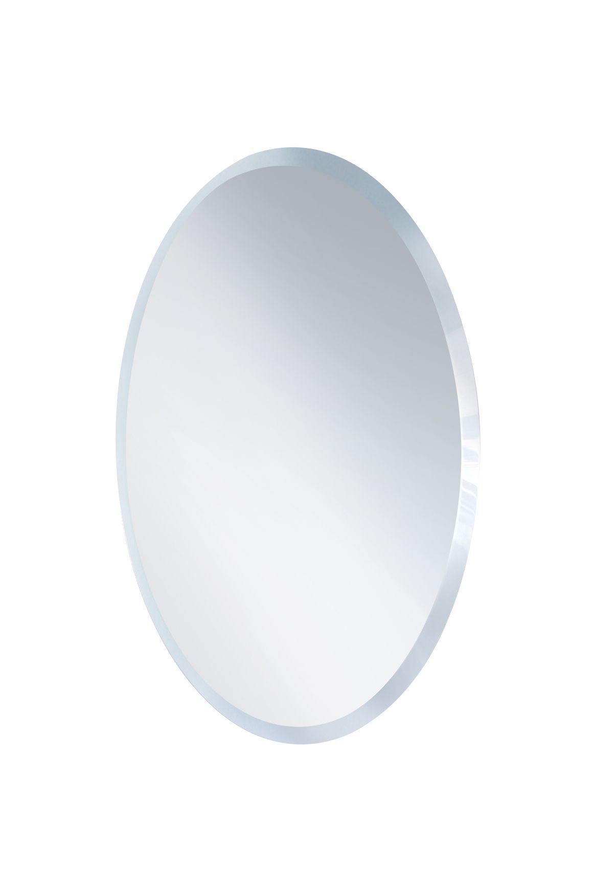 20mm Bevel Edge Oval Mirror with Hidden Fittings