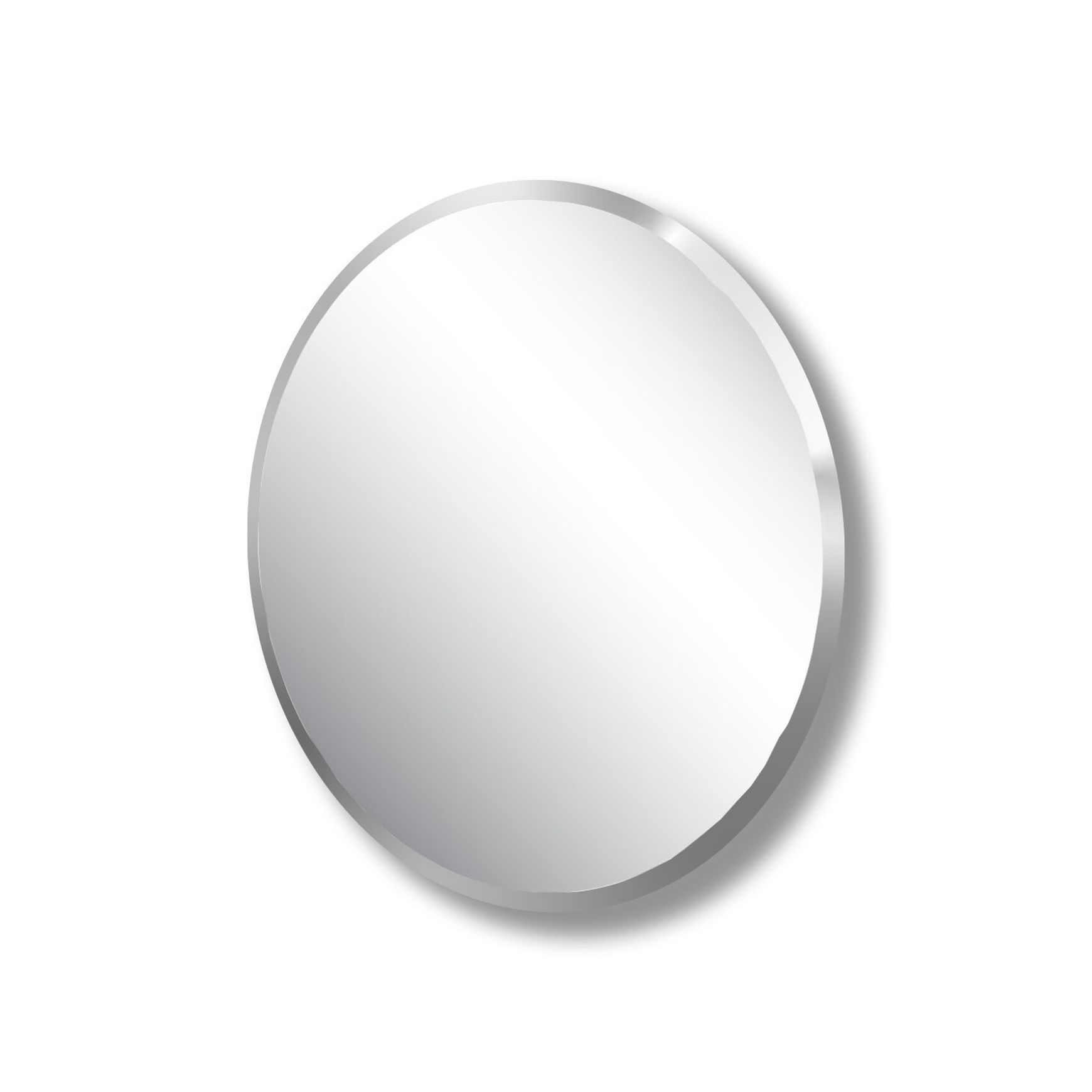 20mm Bevel Edge Round Mirror with Hidden Fittings