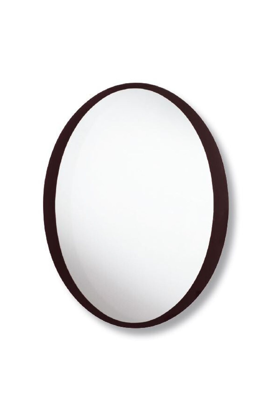 Nero Oval Mirror with Hidden Fittings