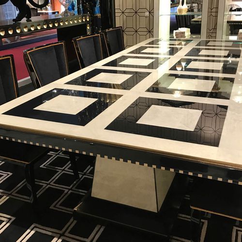 Modern Black & White Table