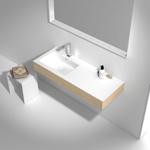 1200mm Wall Hung Solid Surface Timber Vanity G38561-C