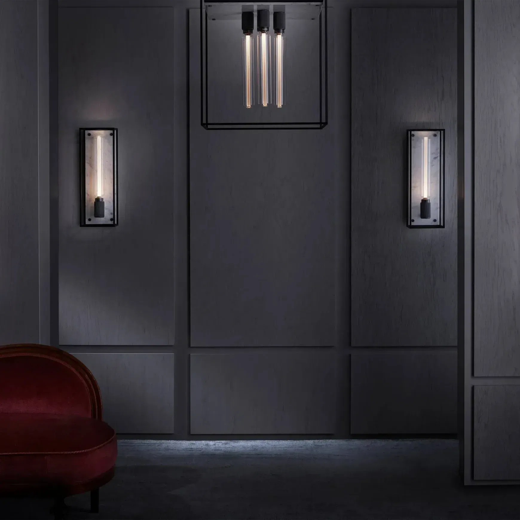 Caged Wall Light