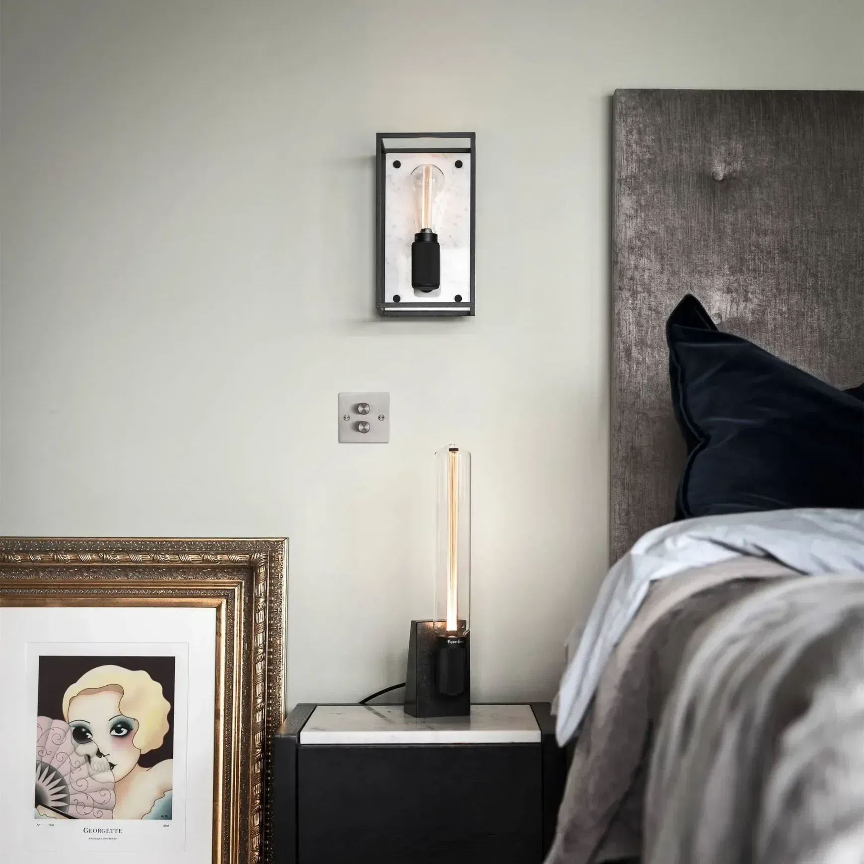 Caged Wall Light