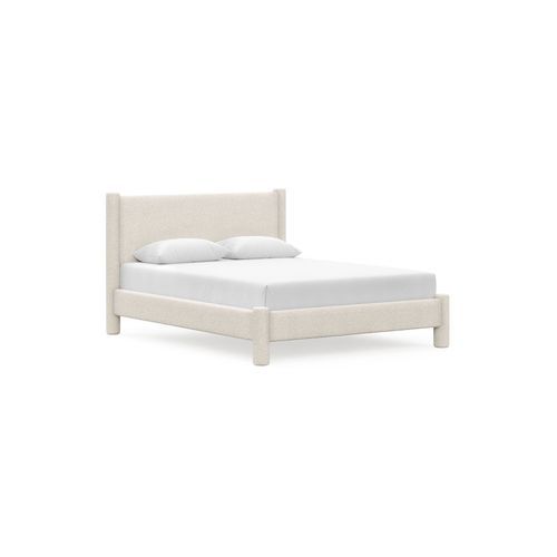 Liora Four Post Queen Bed Frame | Cream Boucle