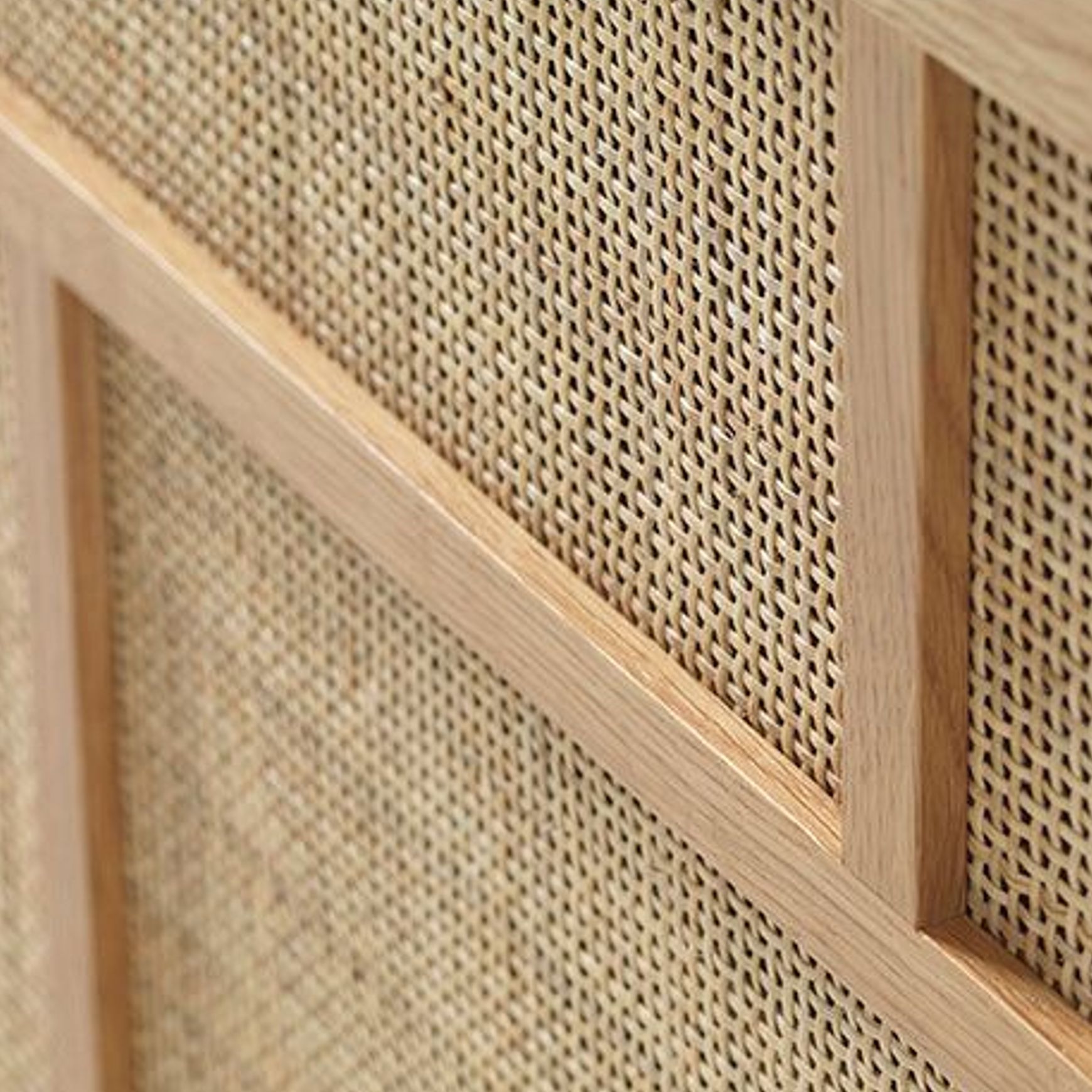 BARRALI Sideboard Buffet 180cm - Natural & Rattan