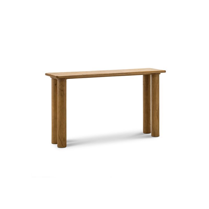 Khakti 140cm Pillar Console Table | Natural