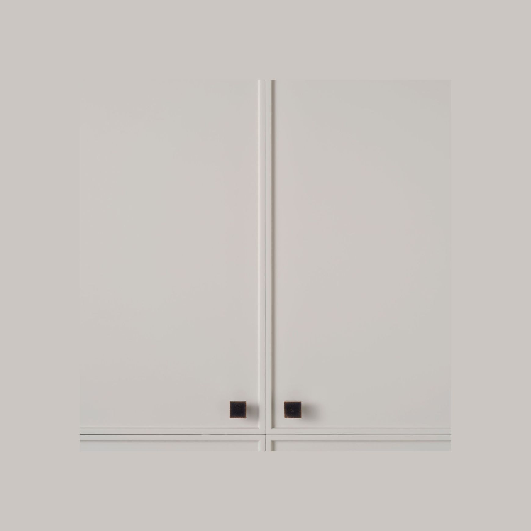 Cast Flat Square Knob
