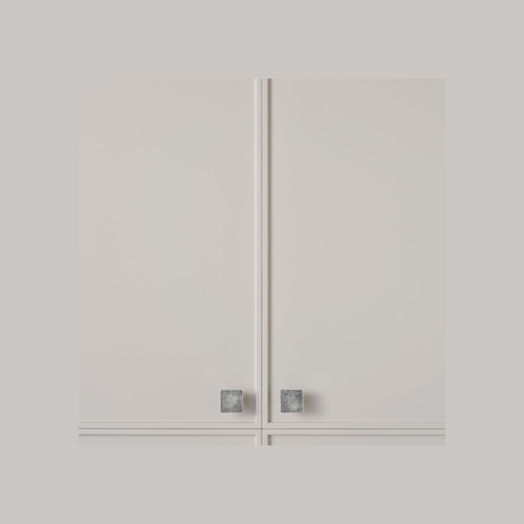 Cast Flat Square Knob