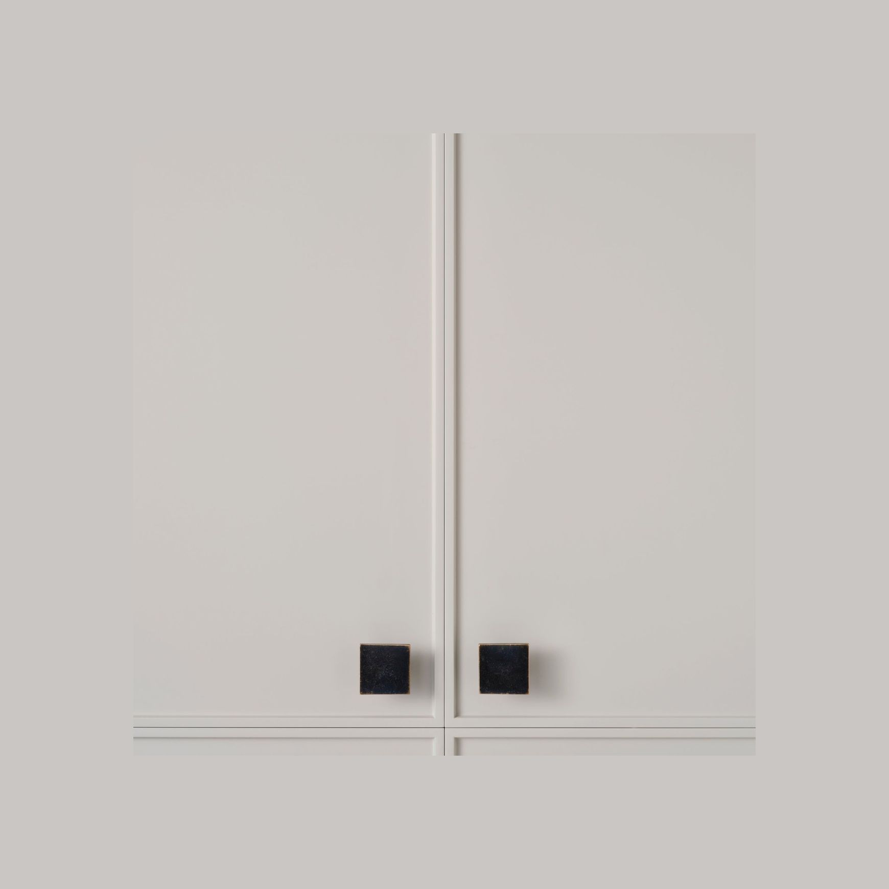 Cast Flat Square Knob