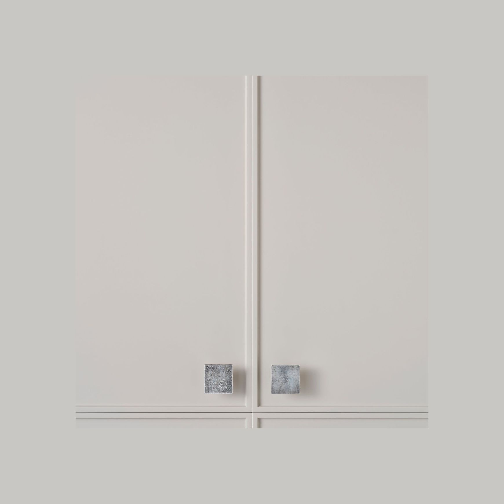 Cast Flat Square Knob