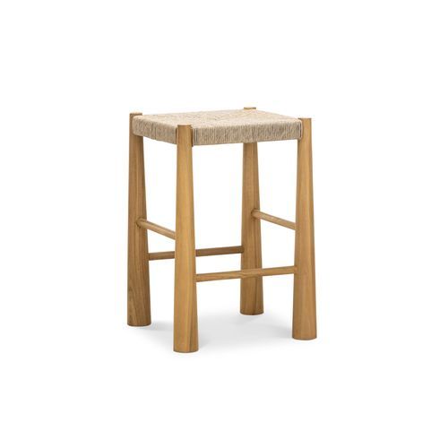 Caliste Woven Rope Barstool, Indoor & Outdoor