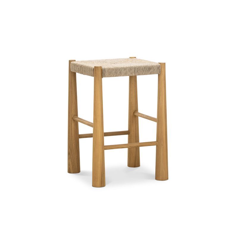 Caliste Woven Rope Barstool, Indoor & Outdoor