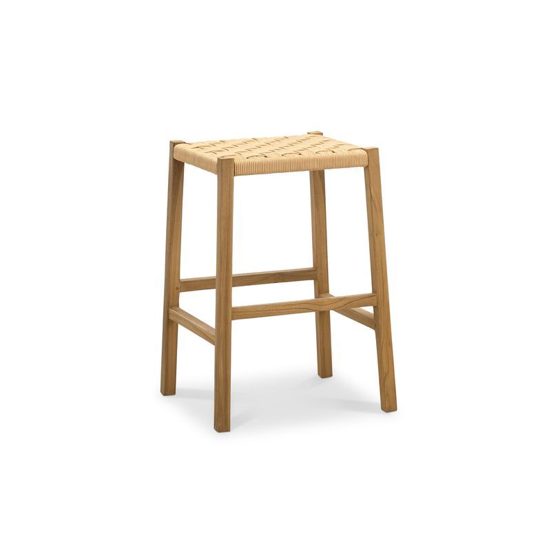 Kyren Woven Rope Barstool, Indoor & Outdoor