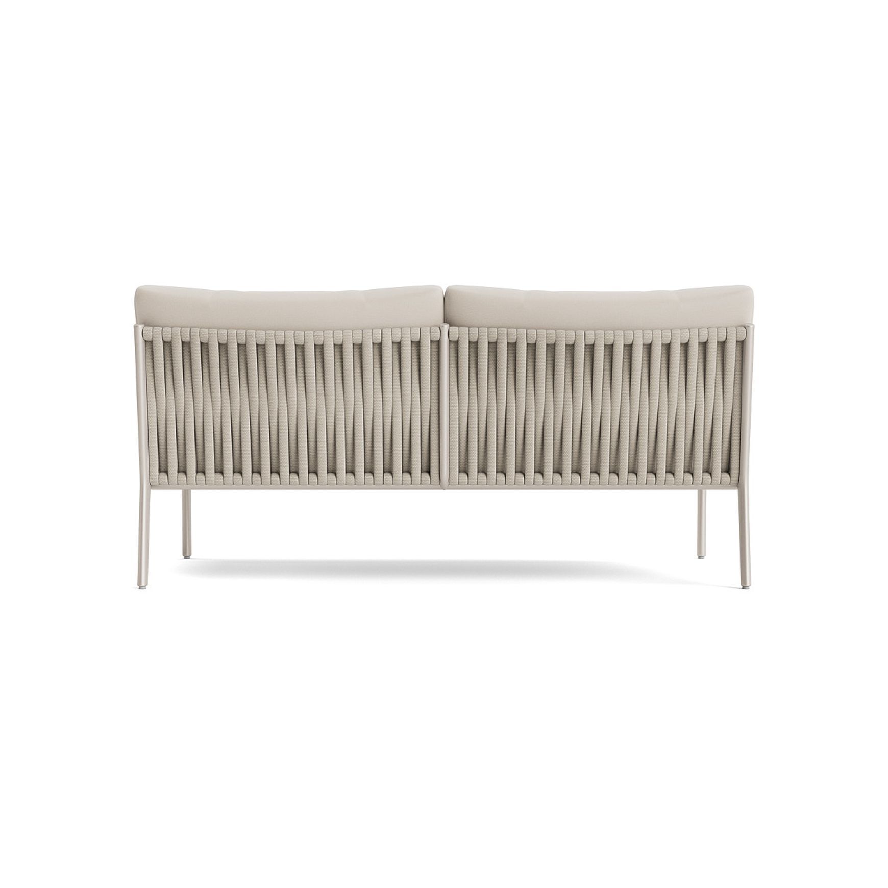 H Armless Loveseat