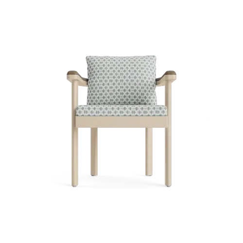 Luca Dining Arm Chair w/Teak