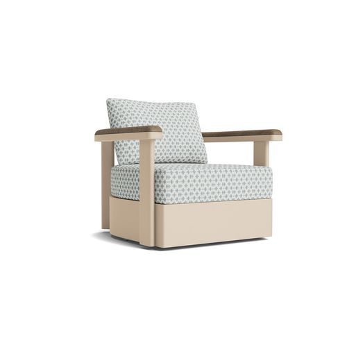 Luca Swivel Lounge Chair w/Teak