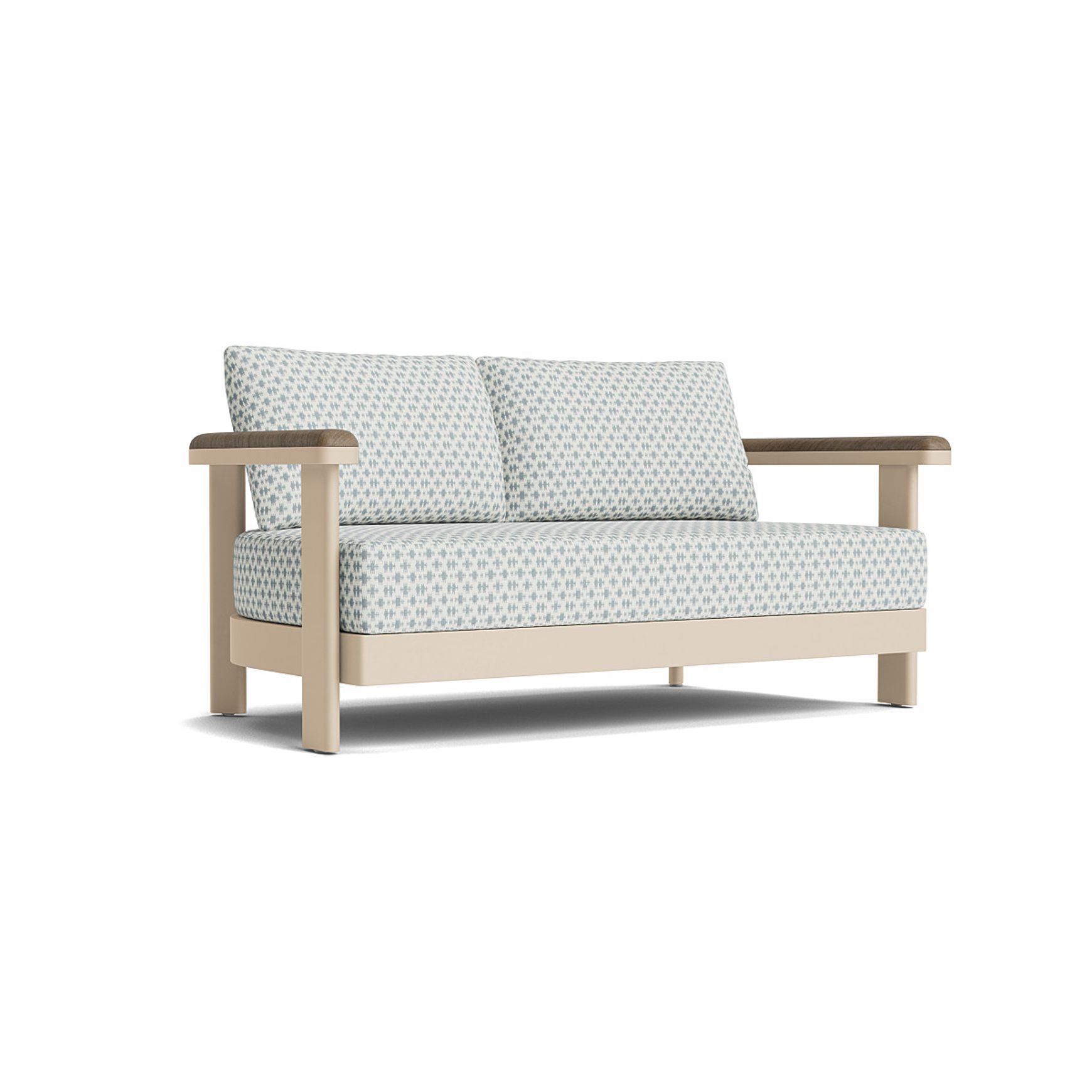 Luca Loveseat w/Teak
