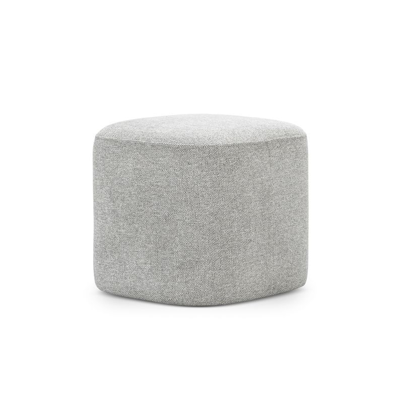 Podd Square Ottoman Stool | Hail Grey