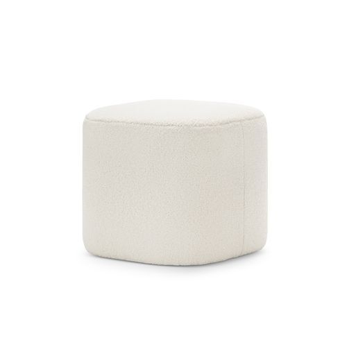 Podd Square Ottoman Stool | Cream Bouclé
