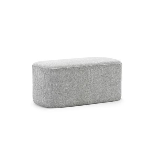 Podd Rectangle Ottoman Bench Stool | Hail Grey