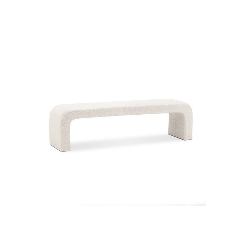 Harper 160cm Arch Bench Seat | Cream Bouclé