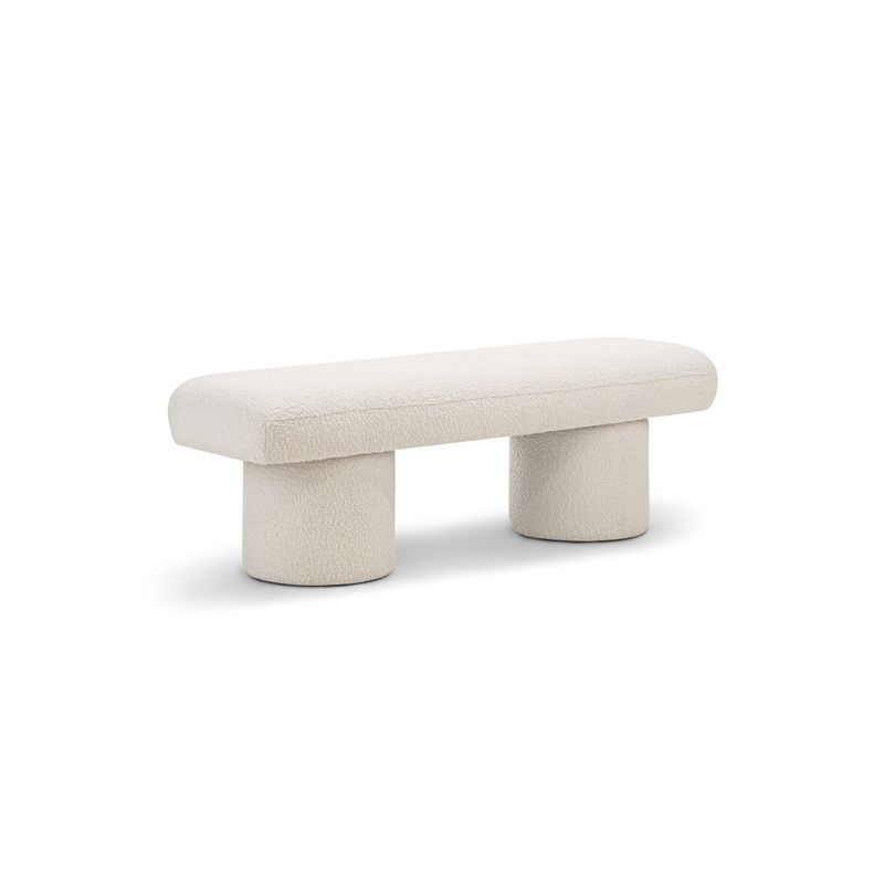 Nico 140cm Bench Seat | Cream Boucle