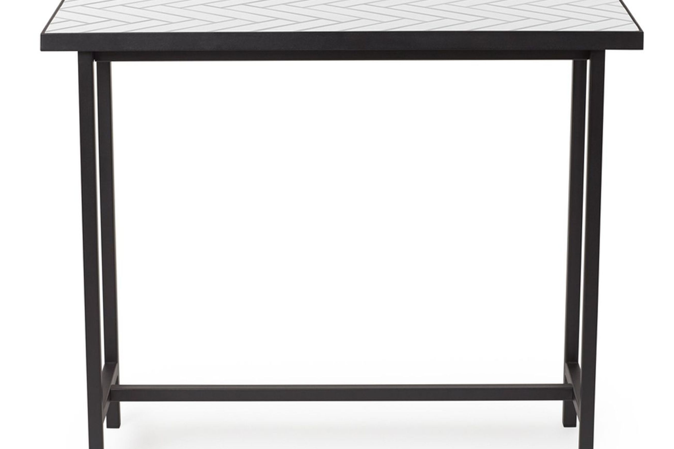 Herringbone Tile Console Table