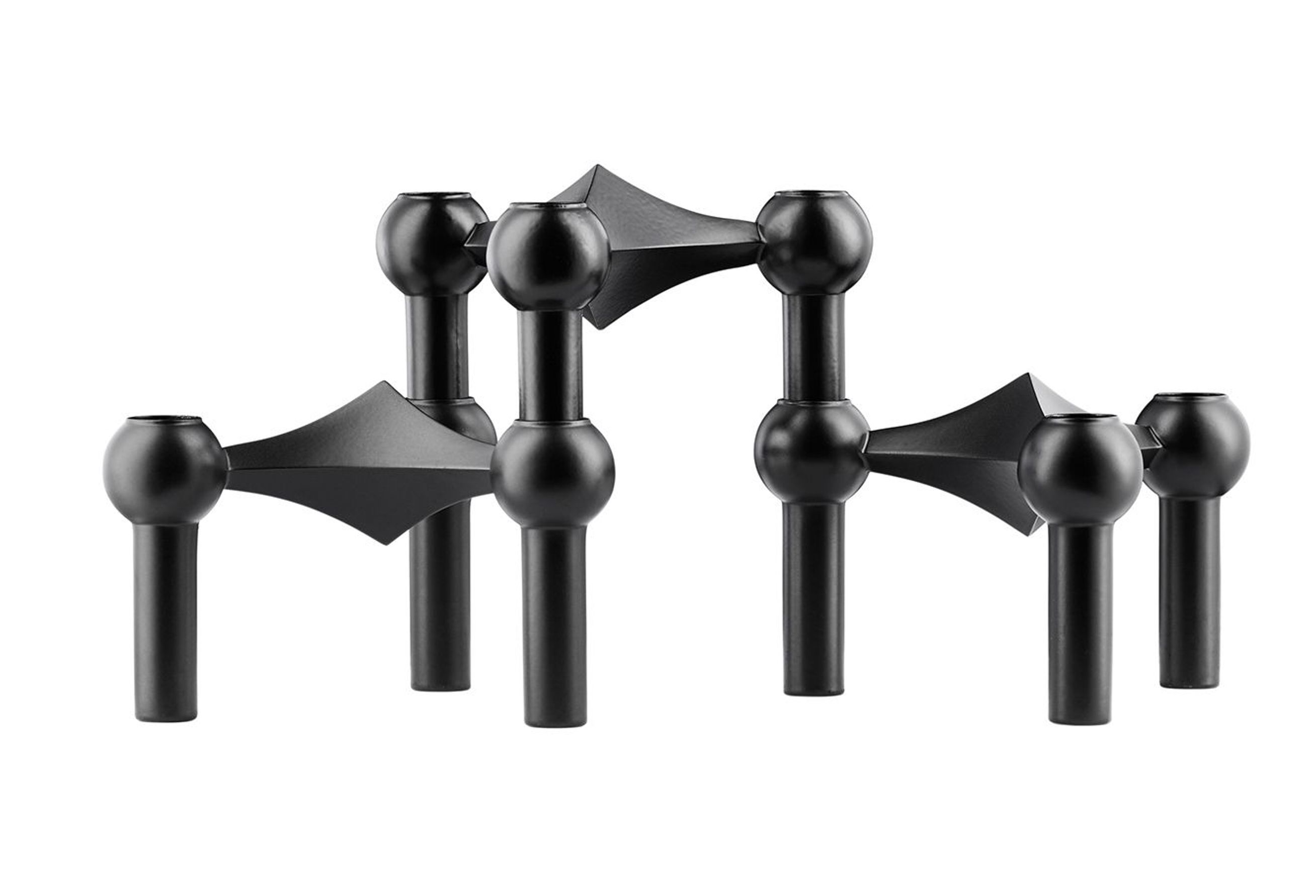 Stoff Nagel Candle Holders – Black 3 Pack