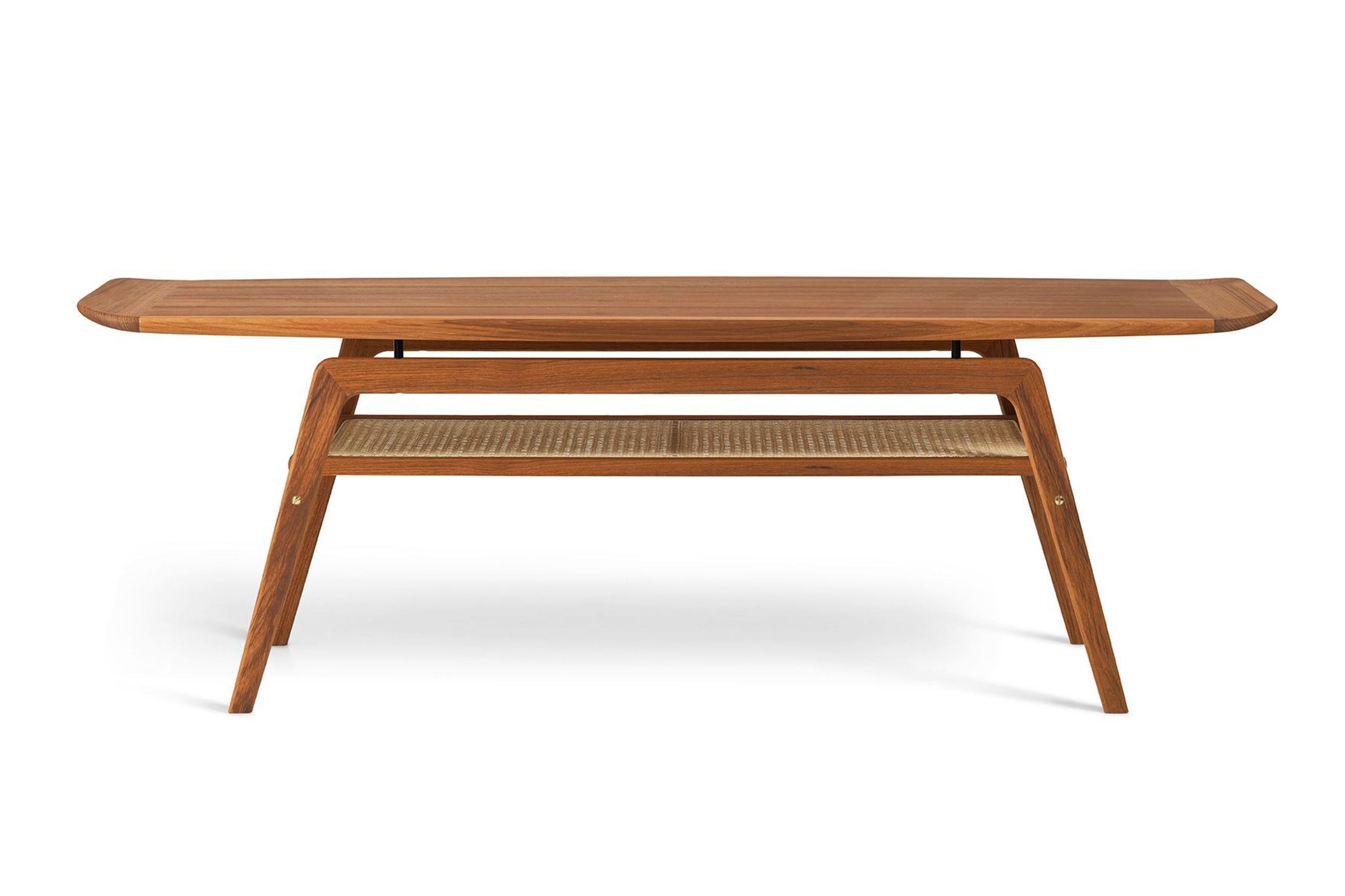 Surfboard Coffee Table with Shelf