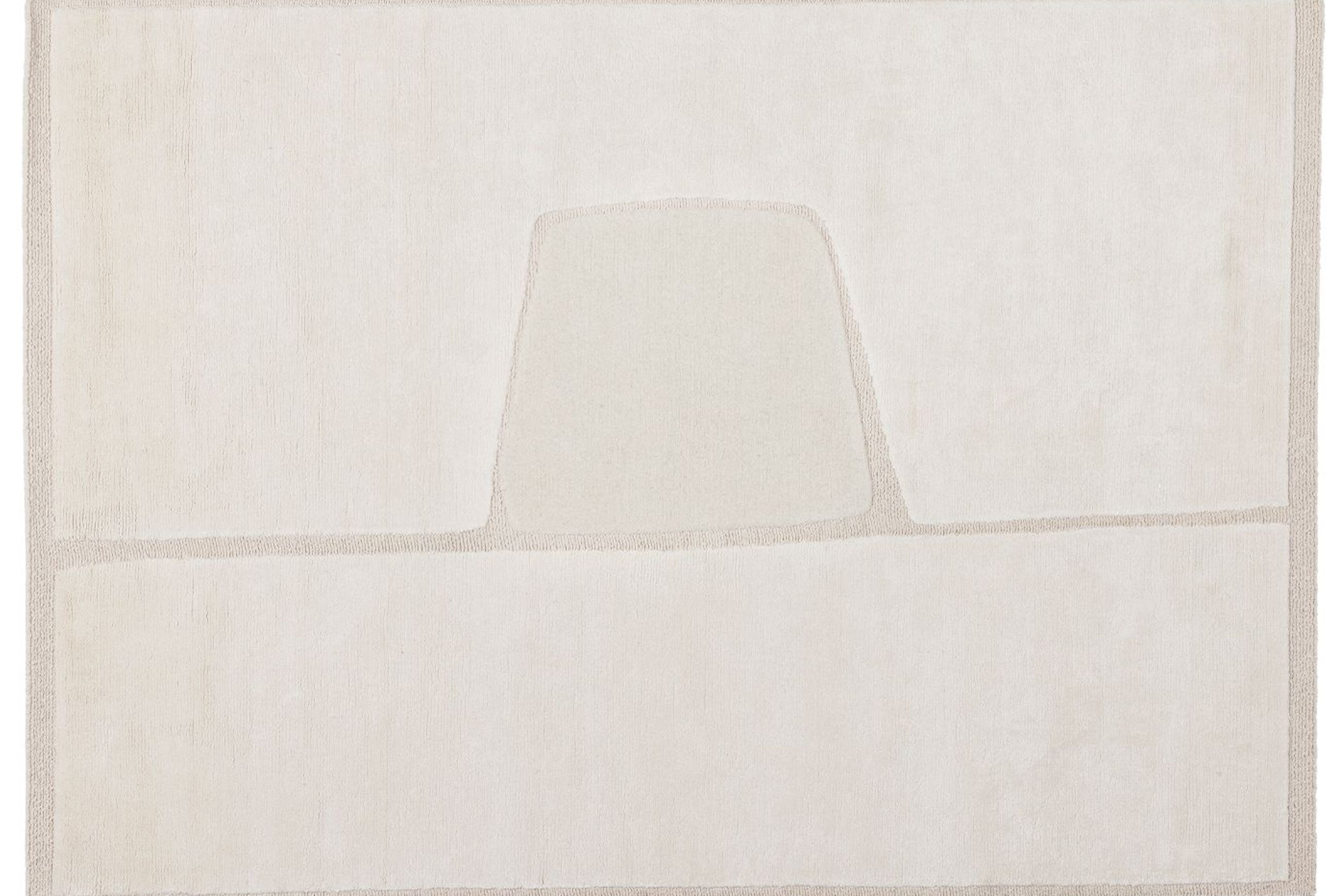 Cut Out Monocromo Linen Rug