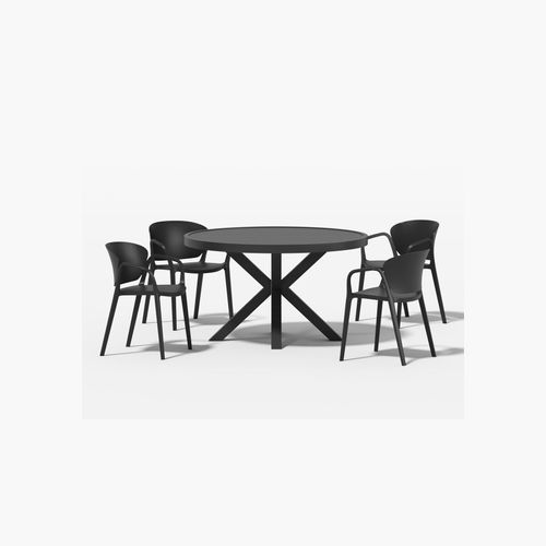 Dipper Table With Andi Chairs 5-Piece Outdoor Dining Set