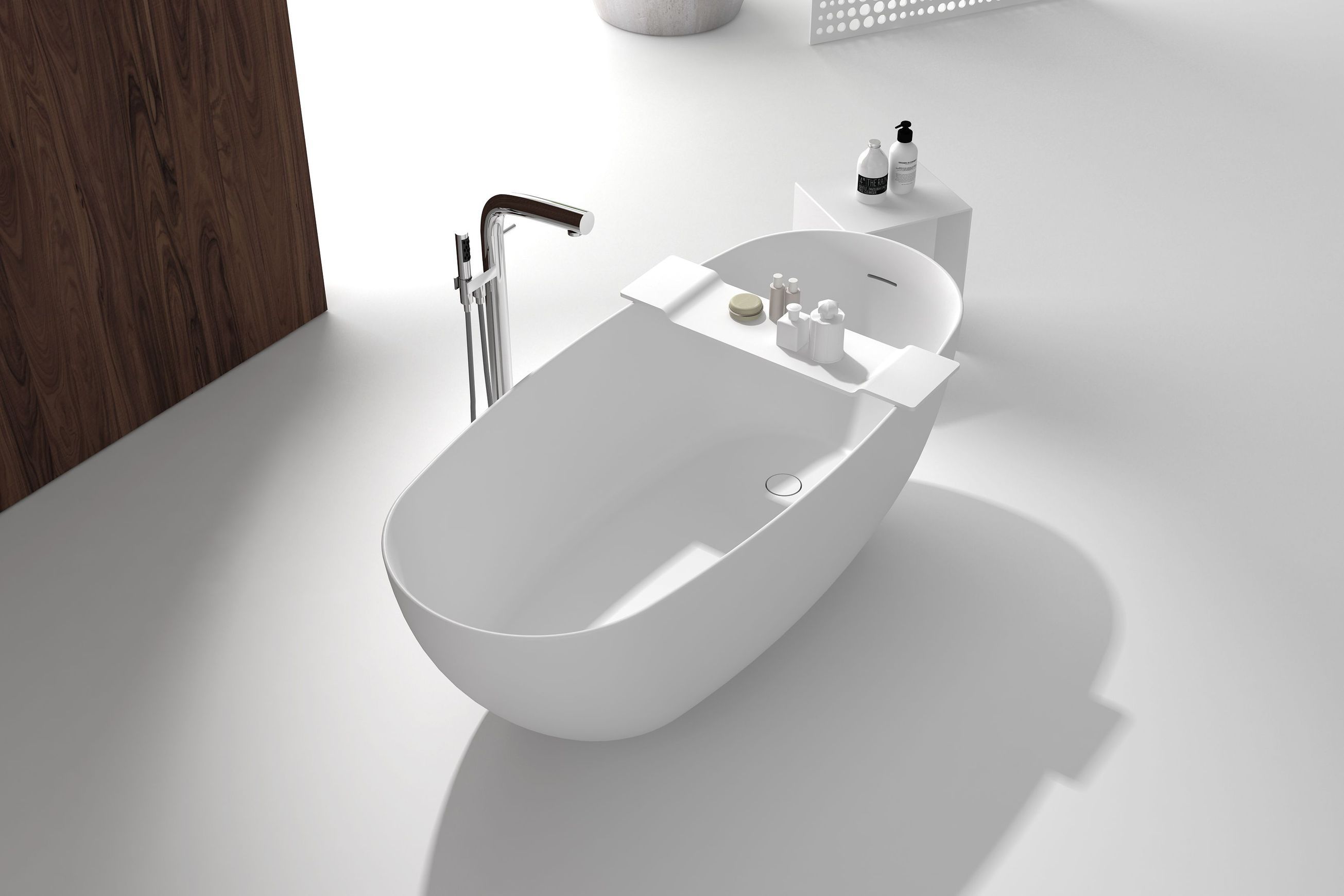 G65134 1600mm Oval Freestanding Stone Bath