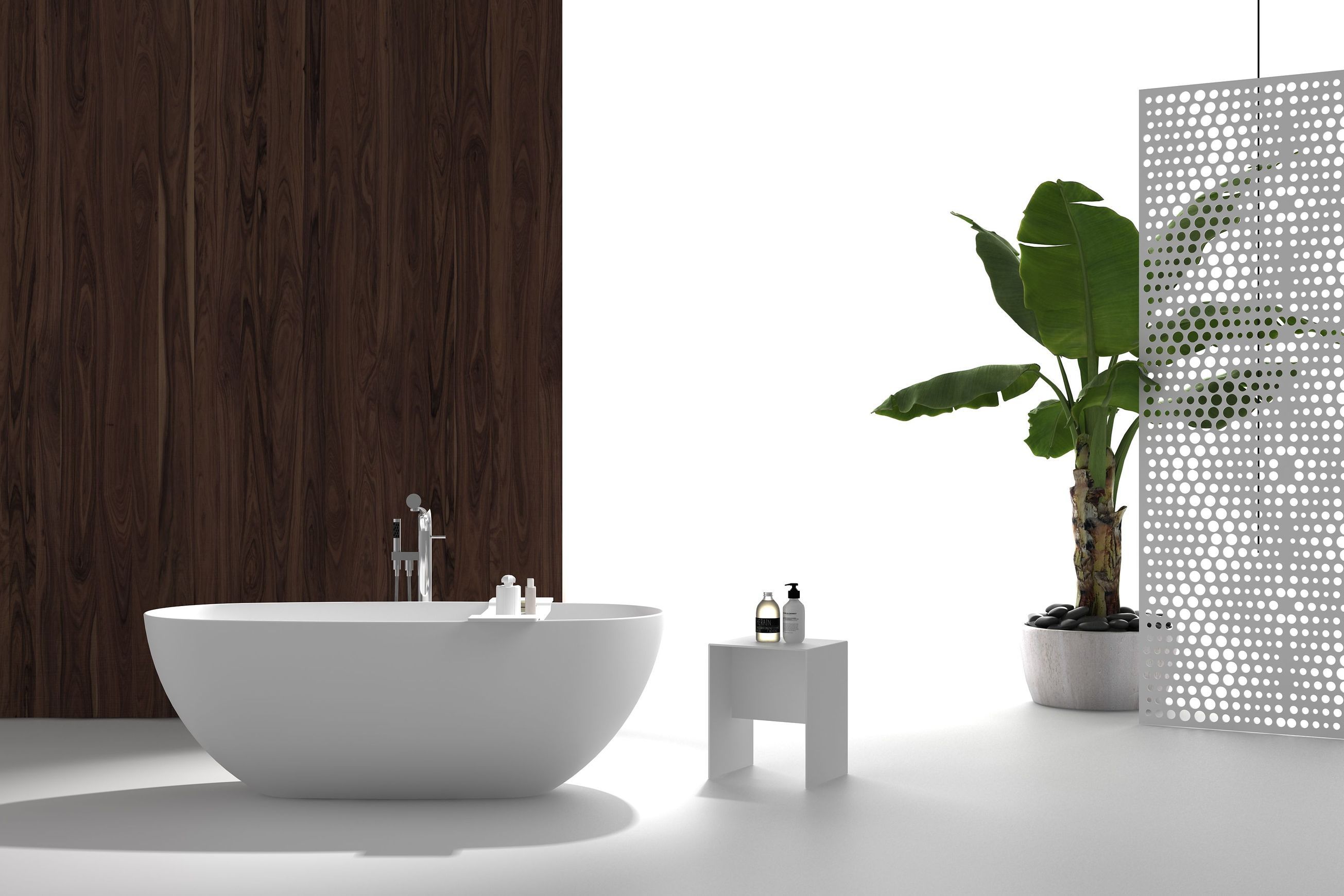 G65134 1600mm Oval Freestanding Stone Bath