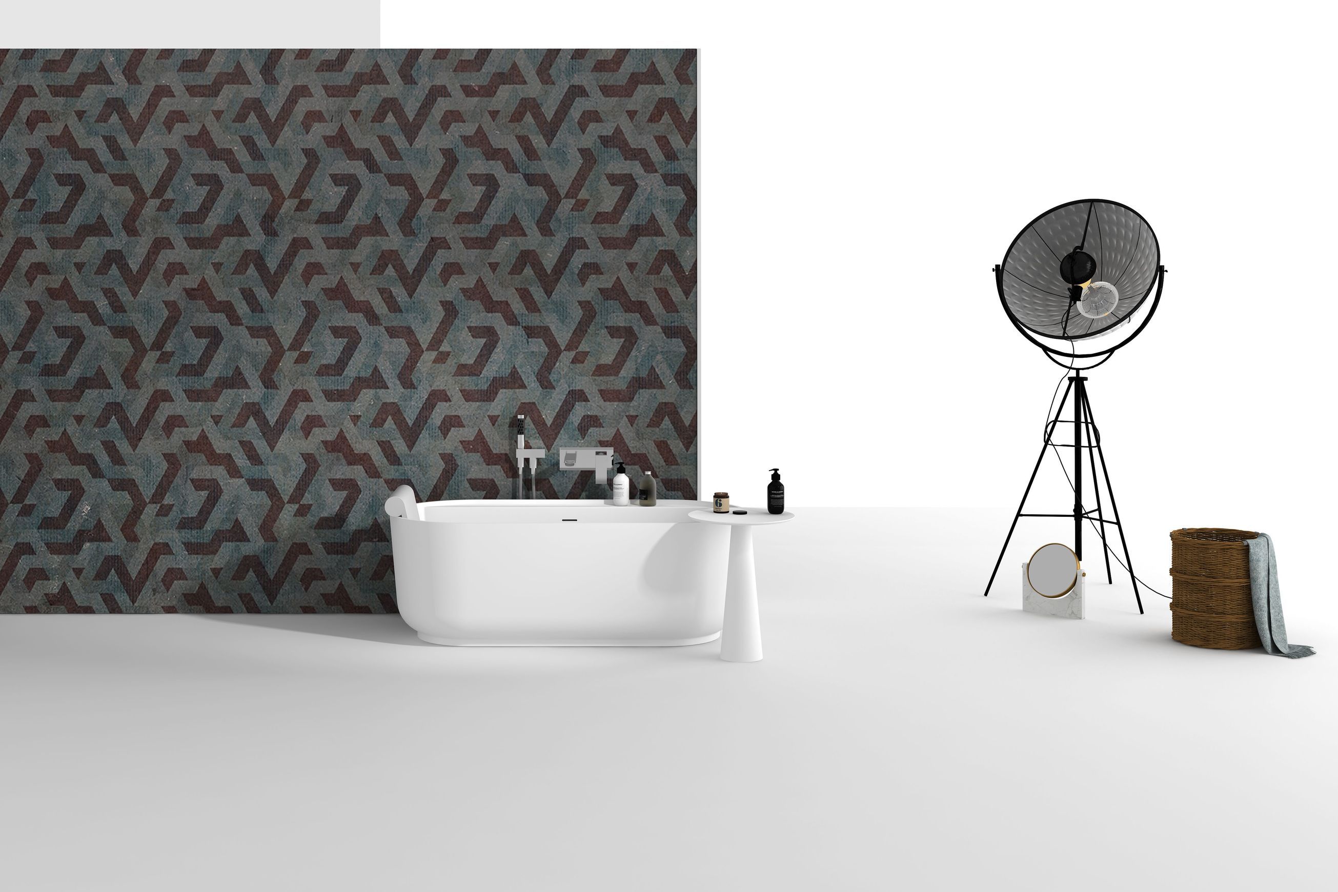 G65176 Back-to-wall Freestanding Bath 1600mm