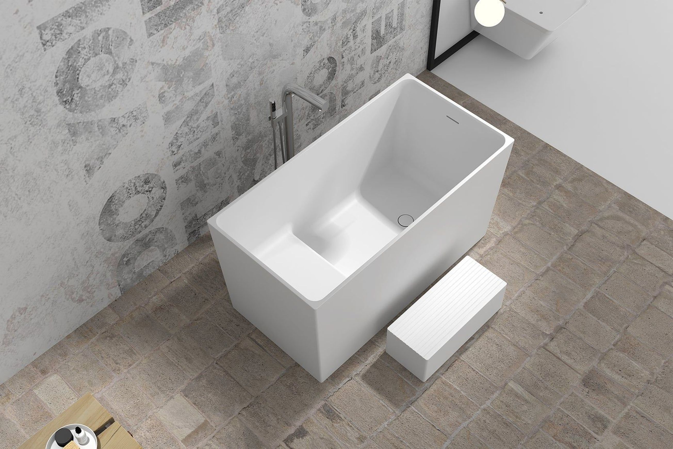Gia Rectangle Japanese Soak Tub - 1350mm - G65198