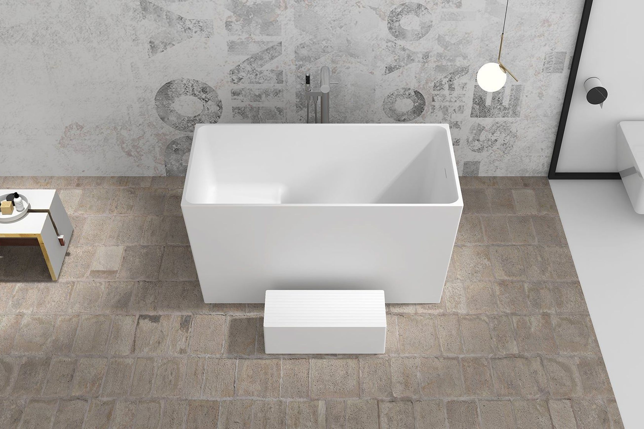Gia Rectangle Japanese Soak Tub - 1350mm - G65198