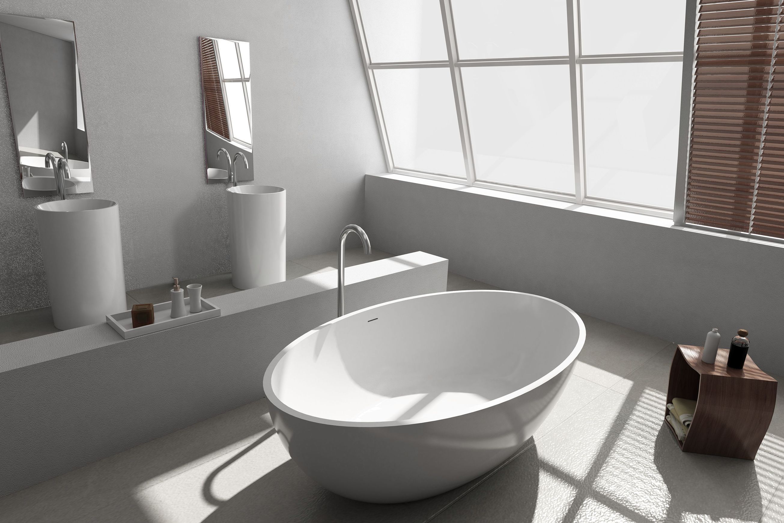 G6556 Large Oval Two Person Freestanding Bath