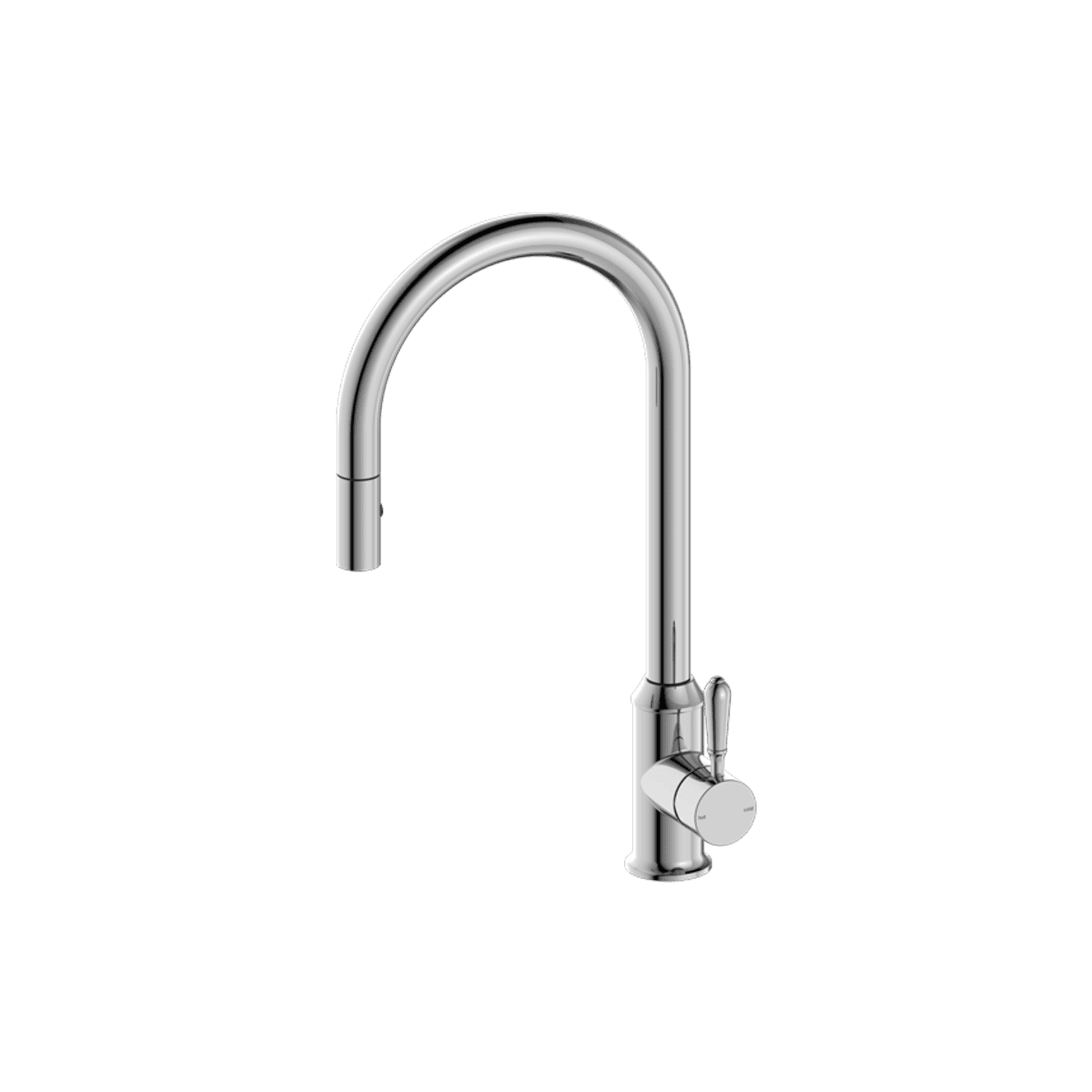 York Pull Out Sink Mixer With Vegie Spray Function With Metal Lever Chrome