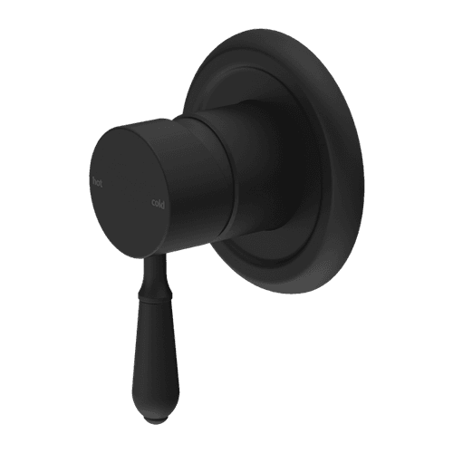 York Shower Mixer With Metal Lever Matte Black