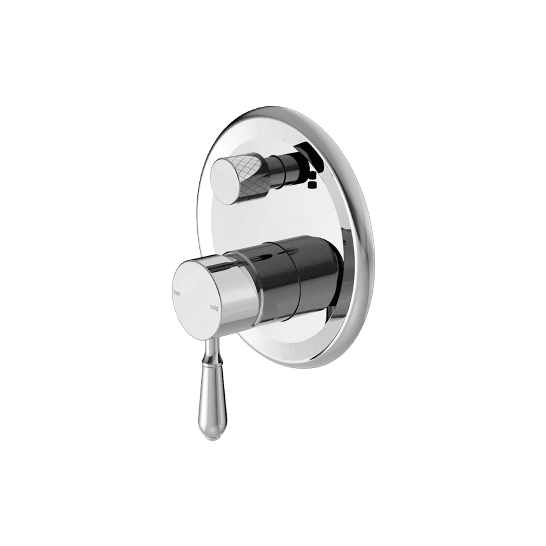 York Shower Mixer With Divertor With Metal Lever Chrome